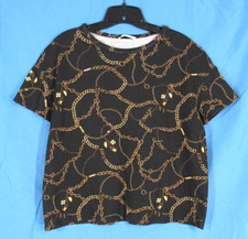 MAGLIA ZARA nera maglia oro