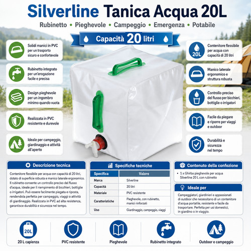 Tanica acqua 20l - tanica,