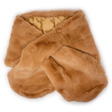 Stola pelliccia camel elegante