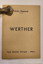 MASSENET Giulio. WERTHER (1892). Sonzogno, 1896