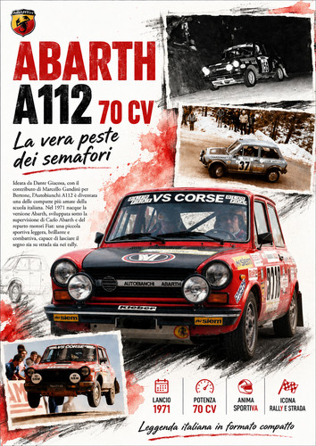 Poster autobianchi a112 abarth - autobianchi,
