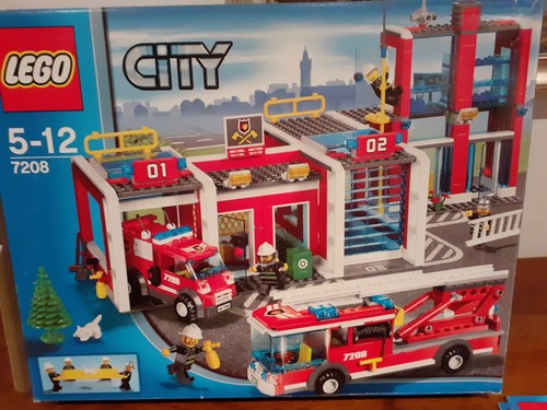 Lego city 7208 caserma dei - city,