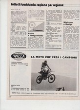 advertising Pubblicità MOTO VILLA 250-1977 M. CONTINI  MOTOITALIANE MOTOCROSS