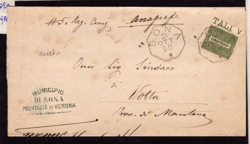 Storia postale cifra - cifra, c