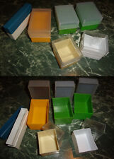 Diapositive - Lotto di 6 scatoline in plastica contenitrici di varia capacità