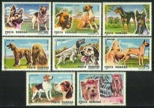 Romania 1990 Cani Pastore Alsaziano Aghan Hound Setter Boxer Beagle Terrier MNH