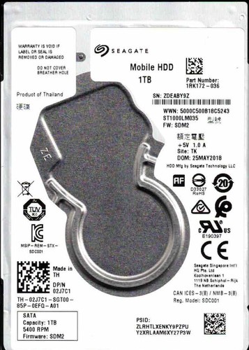 St1000lm035 1rk172 036 sdm2 - st1000lm035,,