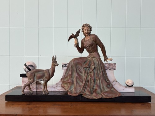 Statua art deco francese - statua,