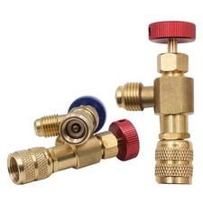 Rosfix Valvola Ricarica Refrigerante R22 R410A – Attacco Sicuro | Colore Rosso