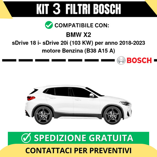 Kit bosch filtri tagliando - bosch, 3
