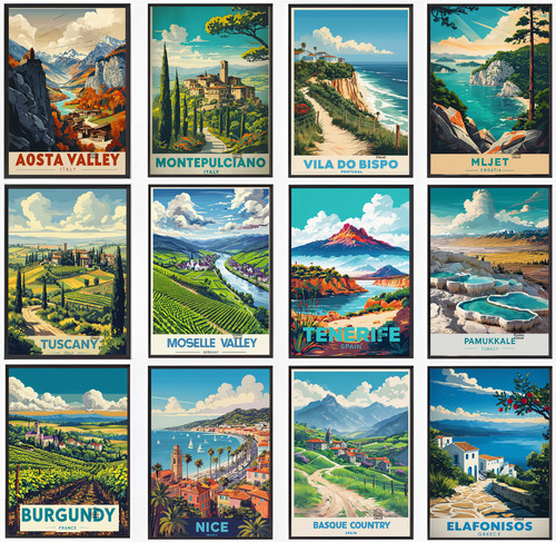 Poster viaggio vintage - da,