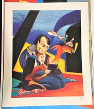 Lorenzo Mattotti le Lapin tambour  50x60 cm  firmato ottimo