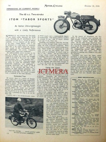 Itom tabor sports 65cc - 'tabor, sports'
