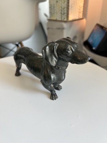 Statuetta bassotto bronzo - statuetta,