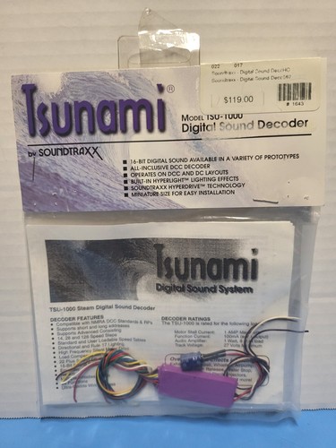 Soundtraxx tsunami 826102 - tsunami, pn