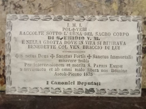 Reliquia del 1875 san emidio - reliquia,