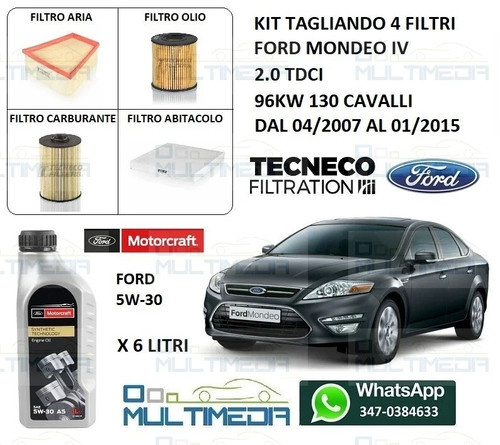 Kit tagliando filtri olio - kit,