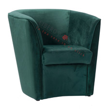 Poltrona in velluto Verde per