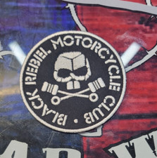 TOPPA RICAMATA NERA REBEL MOTO