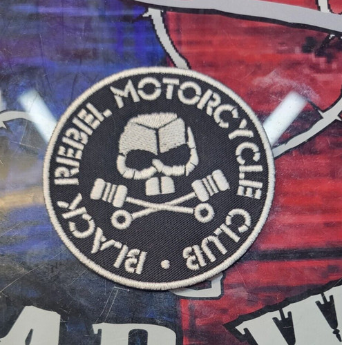 Toppa ricamata nera rebel - rebel, moto