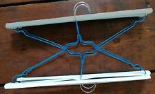 Set 6 grucce appendiabiti in ferro blu con cartoncino