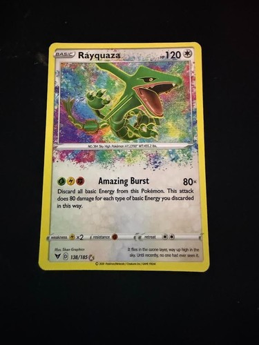 Rayquaza 138 185 - 138/185, cartolina
