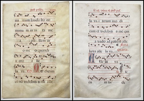 Antifonario pergamena velluto - antifonario,