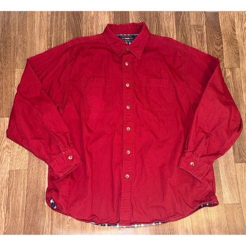 Camicia wrangler uomo - xl, rossa