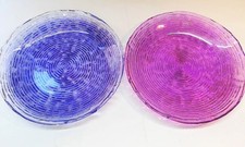 Ivv Multicolor 2 PIATTI Cm. 22 Piatto Handmade Vetro Colorati Nuovi