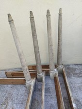 Vintage (antiche) 4 gambe tonde per tavolo anni 50-60 da riverniciare