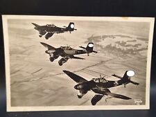 Cartolina Postale La nostra Luftwaffe Catena Aerei da Caduta Ju 87