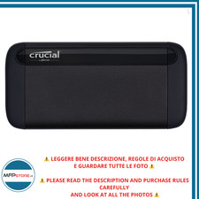 Memoria SSD Hard Disk Portatile Crucial X8 1TB - Nero