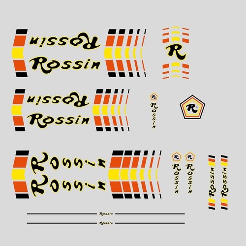 Adesivi telaio bici rossin - adesivi,