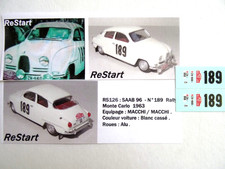 RS126 DECAL ReStart 1/43 SAAB