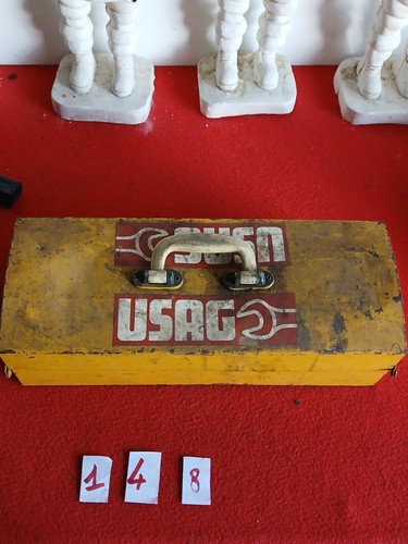 Cassetta attrezzi vintage usag - attrezzi,