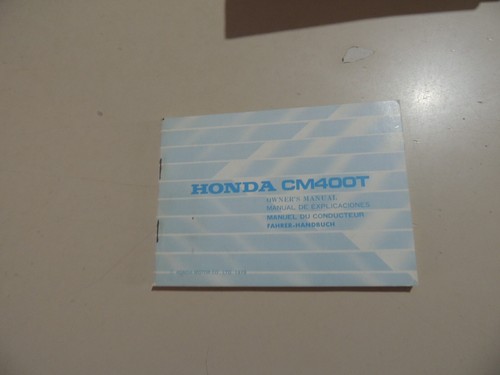 Honda 400 manuale del - cm, t