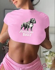 American Bully camicia cropped