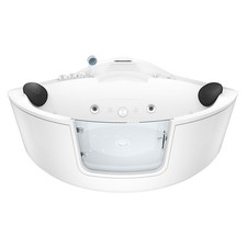 AcquaVapore Vasca Idromassaggio Piscina Vasca Angolare Vasca W60-TH 140x140cm con Porta