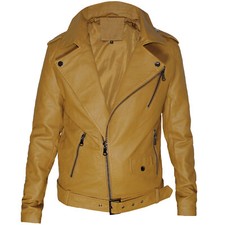 Giubbotto uomo ecopelle biker