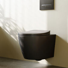 Sedile WC sospeso nero opaco