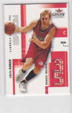 2003-04 Fleer Genuine Insider 64/499 chris kaman #109 with mini steve blake #139