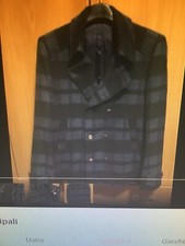 Giubbino uomo tg.50 doppio petto, all'interno fodera trapuntata. Tessuto tartan