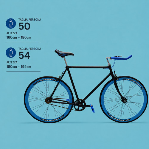 Bici fixed uomo nero - bici,