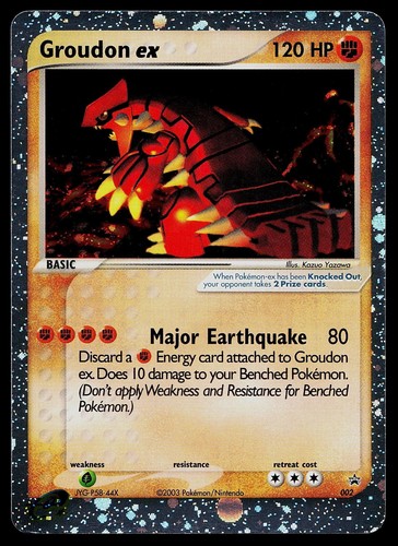 Carta pokemon groudon ex - carta,