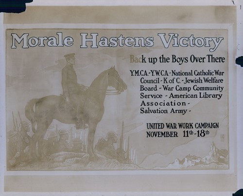 1919 wwi poster morale hastens - 1919,