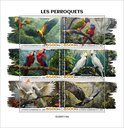 Francobolli pappagalli mnh - francobolli,