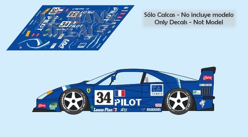 Decals ferrari f40 mans - ferrari, le
