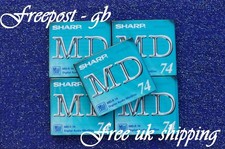 5 minidischi audio digitali affilati MD-74 MINUTI TOP QUALITY - NUOVI E SIGILLATI