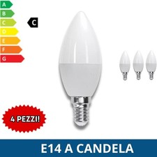 4 LAMPADINE LED E14 A CANDELA da 3W 6W 9W 12W 15W LUCE FREDDA NATURALE CALDA