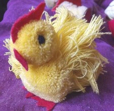 PELUCHE PULCINO PIO VINTAGE ANNI 70 80 TOYS DOLL REGALO PUPAZZO CHICK STOFFA m*